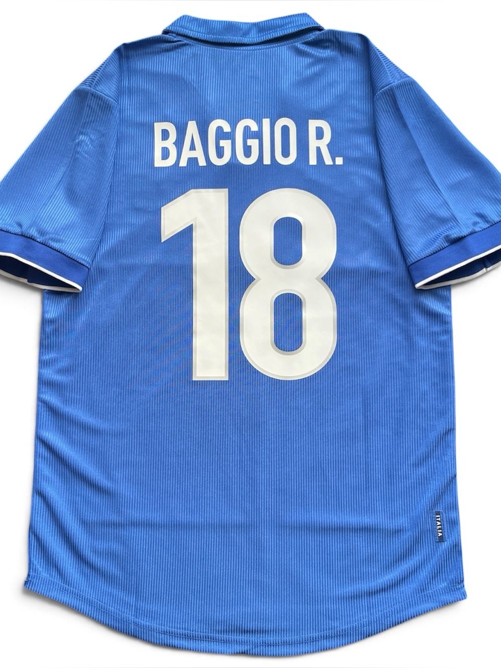 Baggio #18 Italy 1998 Soccer Jersey Home Retro Blue